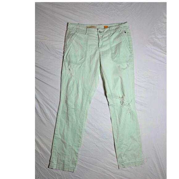 Pilcro and the Letterpress Distressed Mint Jeans - Size 29 - Picture 1 of 11